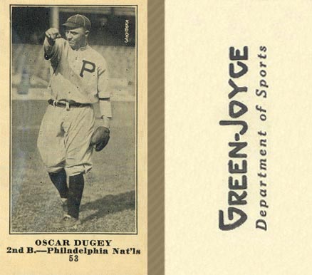 1916 Green-Joyce Oscar Dugey #53 Baseball Card
