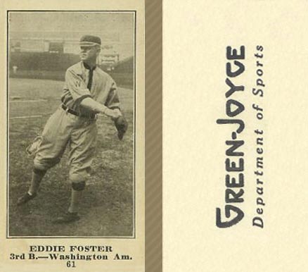 1916 Green-Joyce Eddie Foster #61 Baseball Card