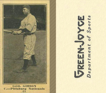 1916 Green-Joyce Geo. Gibson #68 Baseball Card