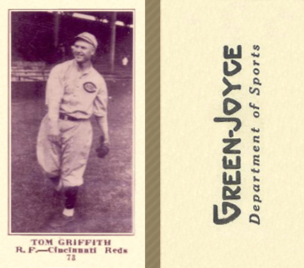 1916 Green-Joyce Tom Griffith #73 Baseball Card