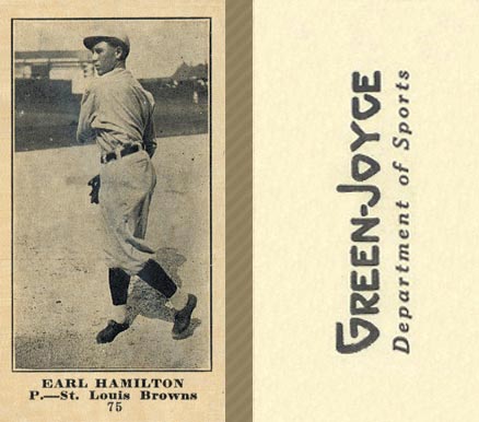 1916 Green-Joyce Earl Hamilton #75 Baseball Card