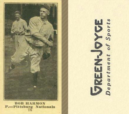 1916 Green-Joyce Bob Harmon #76 Baseball Card