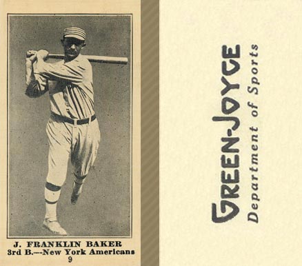 1916 Green-Joyce J. Franklin Baker #9 Baseball Card