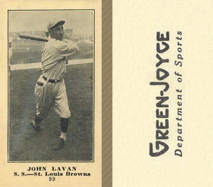 1916 Green-Joyce John Lavan #99 Baseball Card