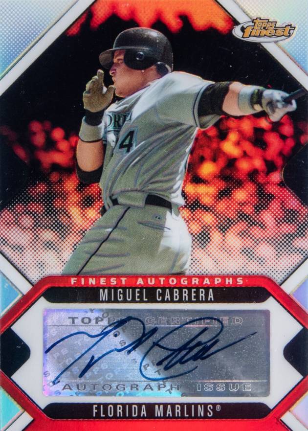 2006 Finest Autographs Miguel Cabrera #FA-MC Baseball Card