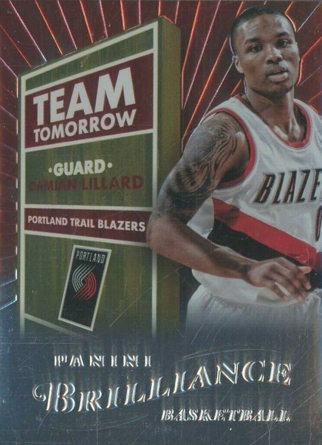 2012 Panini Brilliance Team Tomorrow Damian Lillard #9 Basketball Card