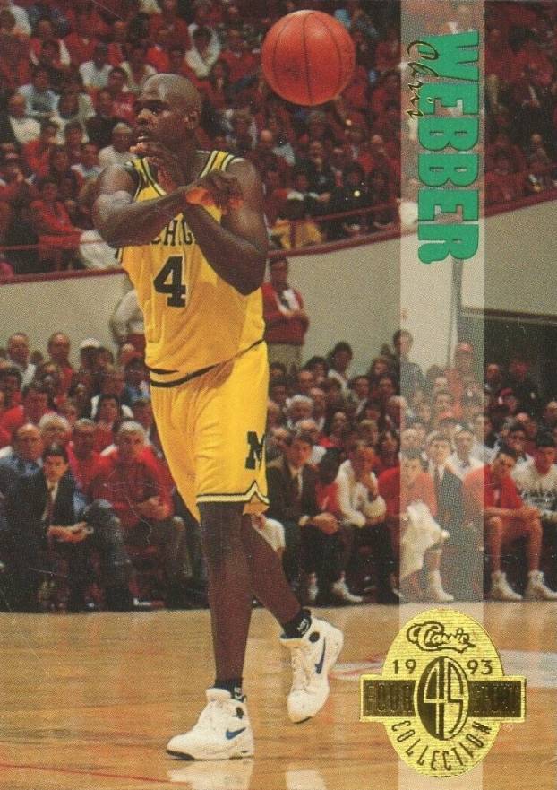 1993 Classic 4 Sport Chris Webber #1 Basketball Card