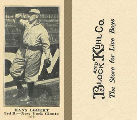 1916 Block & Kuhl (1916) Hans Lobert #102 Baseball Card