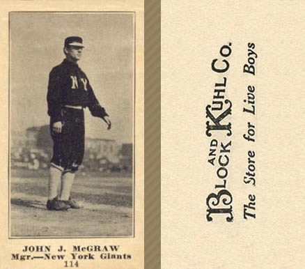 1916 Block & Kuhl (1916) John J. McGraw #114 Baseball Card