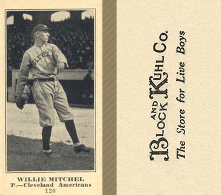 1916 Block & Kuhl (1916) Willie Mitchell #120 Baseball Card