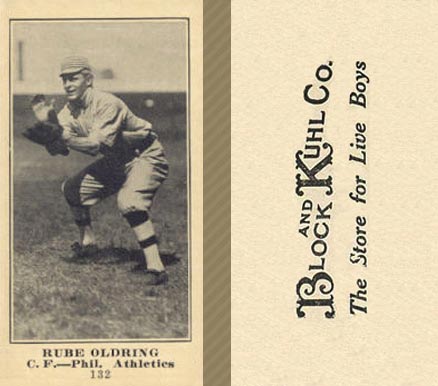 1916 Block & Kuhl (1916) Rube Oldring #132 Baseball Card