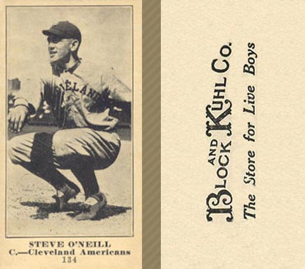 1916 Block & Kuhl (1916) Steve O'Neill #134 Baseball Card