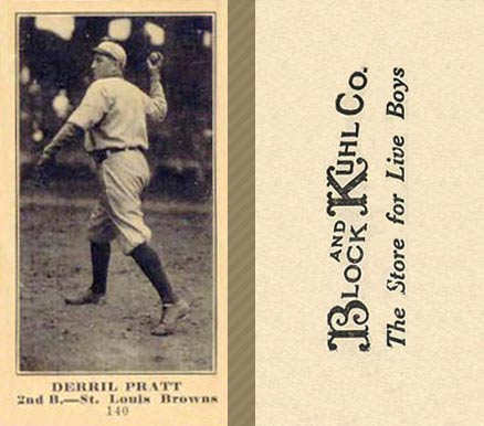 1916 Block & Kuhl (1916) Derril Pratt #140 Baseball Card