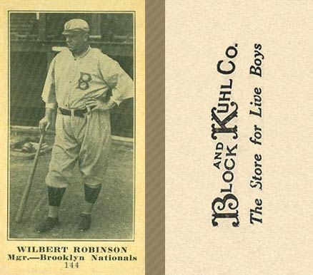 1916 Block & Kuhl (1916) Wilbert Robinson #144 Baseball Card