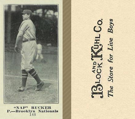 1916 Block & Kuhl (1916) Nap Rucker #148 Baseball Card