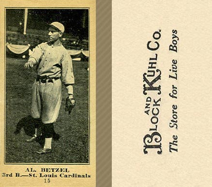 1916 Block & Kuhl (1916) Al Betzel #15 Baseball Card