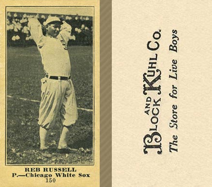 1916 Block & Kuhl (1916) Reb Russell #150 Baseball Card
