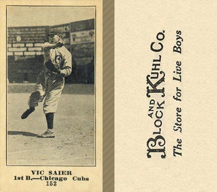 1916 Block & Kuhl (1916) Vic Saier #152 Baseball Card