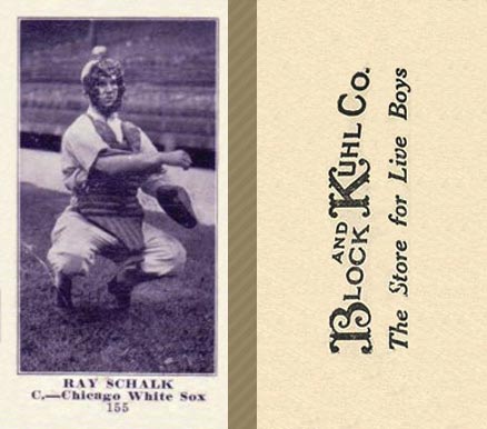 1916 Block & Kuhl (1916) Ray Schalk #155 Baseball Card