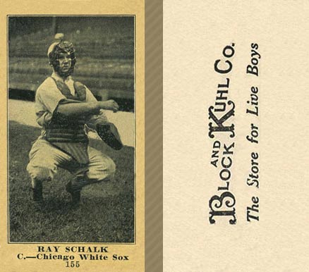 1916 Block & Kuhl (1916) Ray Schalk #155 Baseball Card