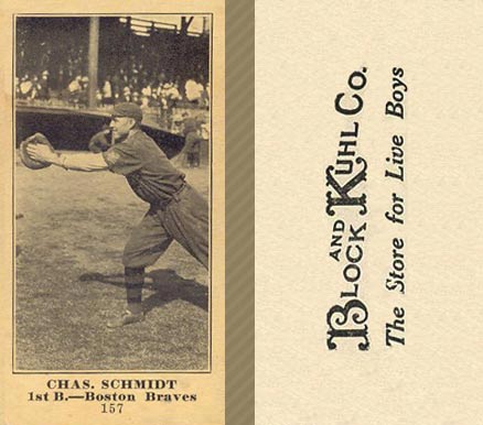 1916 Block & Kuhl (1916) Chas. Schmidt #157 Baseball Card