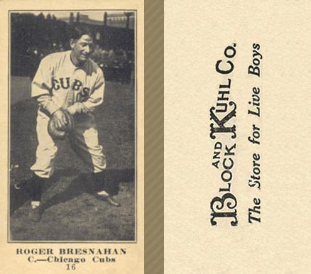1916 Block & Kuhl (1916) Roger Bresnahan #16 Baseball Card