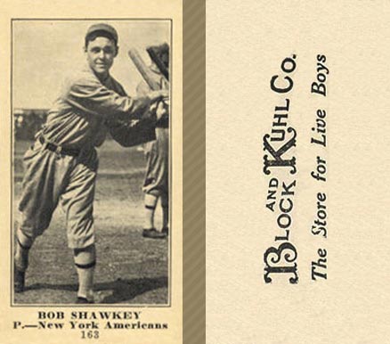 1916 Block & Kuhl (1916) Bob Shawkey #163 Baseball Card