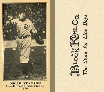 1916 Block & Kuhl (1916) Oscar Stanage #170 Baseball Card