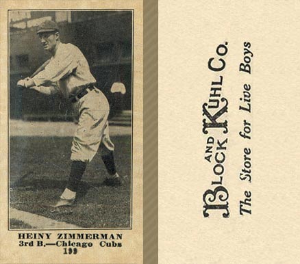 1916 Block & Kuhl (1916) Heiny Zimmerman #199 Baseball Card