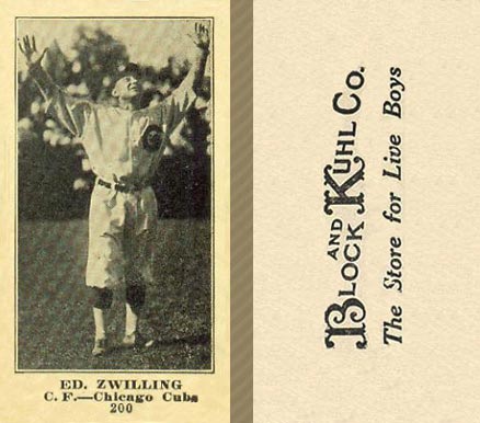 1916 Block & Kuhl (1916) Ed. Zwilling #200 Baseball Card