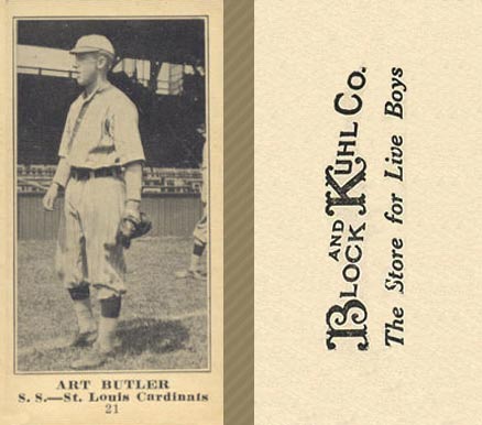 1916 Block & Kuhl (1916) Art Butler #21 Baseball Card