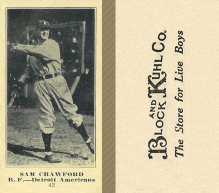 1916 Block & Kuhl (1916) Sam Crawford #42 Baseball Card