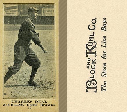 1916 Block & Kuhl (1916) Charles Deal #46 Baseball Card