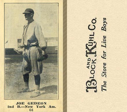 1916 Block & Kuhl (1916) Joe Gedeon #66 Baseball Card
