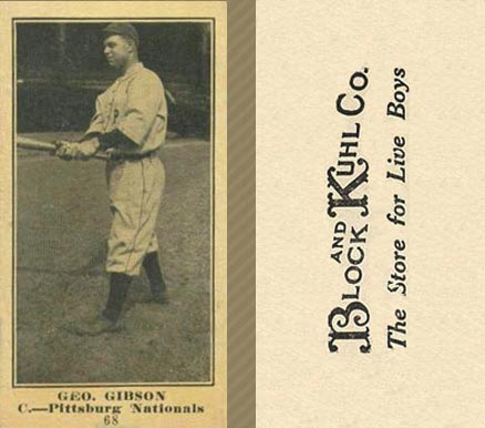 1916 Block & Kuhl (1916) Geo. Gibson #68 Baseball Card