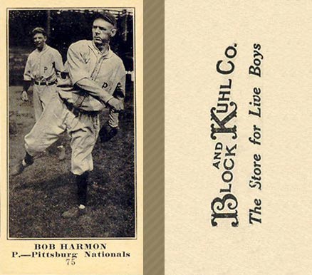 1916 Block & Kuhl (1916) Bob Harmon #75 Baseball Card