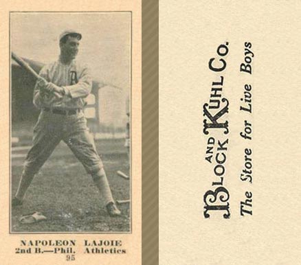 1916 Block & Kuhl (1916) Napoleon Lajoie #95 Baseball Card