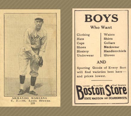 1917 Boston Store Armando Marsans #109 Baseball Card