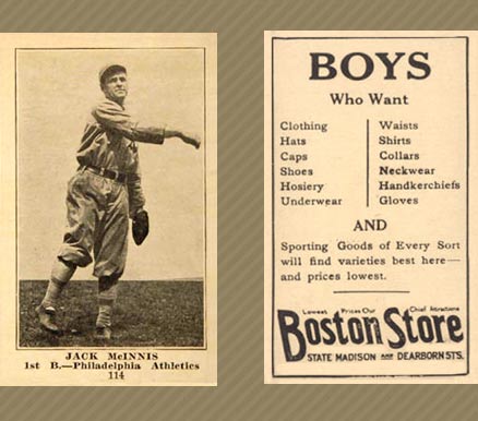 1917 Boston Store Jack McInnis #114 Baseball Card