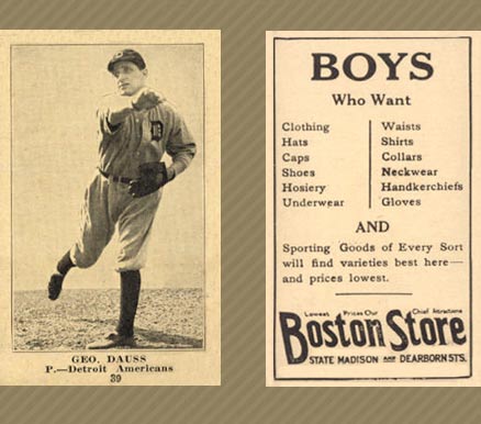 1917 Boston Store Geo. Dauss #39 Baseball Card