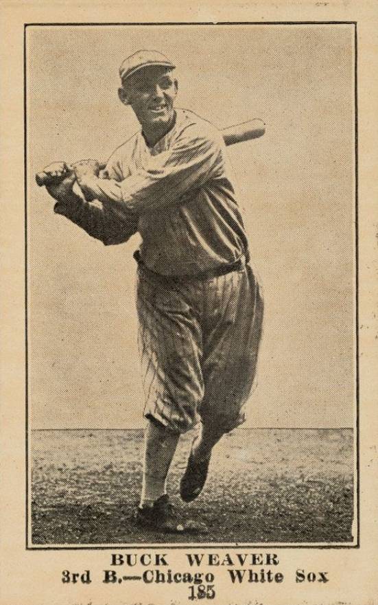 1917 Boston Store Buck Weaver #185 Baseball Card