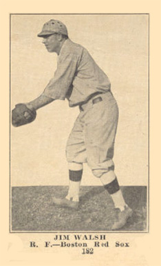 1917 Boston Store Jim Walsh #182 Baseball Card