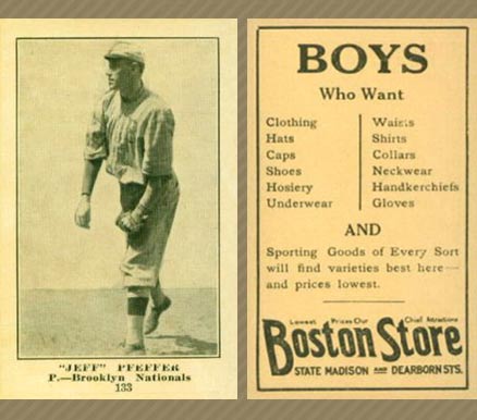 1917 Boston Store Jeff Pfeffer #133 Baseball Card