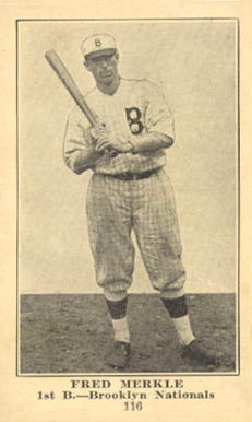 1917 Boston Store Fred Merkle #116 Baseball Card
