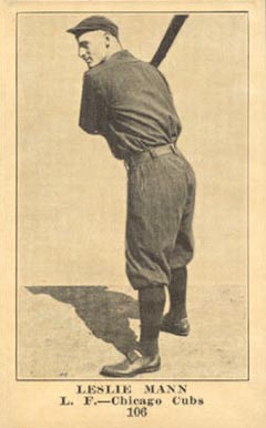 1917 Boston Store Leslie Mann #106 Baseball Card