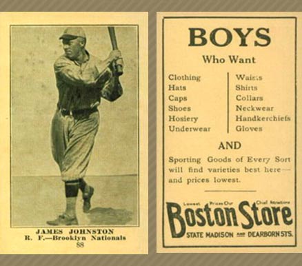 1917 Boston Store James Johnston #88 Baseball Card