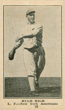 1917 Boston Store Hugh High #76 Baseball Card