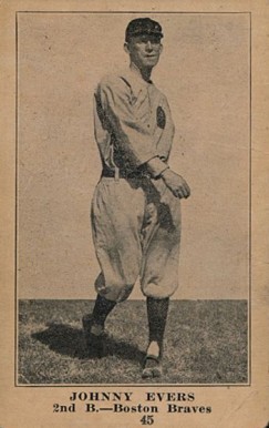 1917 Boston Store Johnny Evers #45 Baseball Card