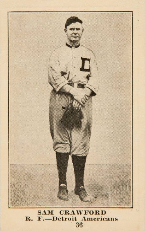 1917 Boston Store Sam Crawford #36 Baseball Card
