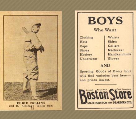 1917 Boston Store Eddie Collins #31 Baseball Card